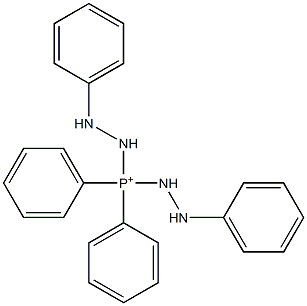 Diphenylbis(2-phenylhydrazino)phosphonium Struktur