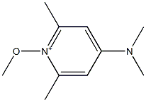 4-(Dimethylamino)-2,6-dimethyl-1-methoxypyridinium 结构式