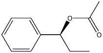 酢酸(1S)-1-フェニルプロピル 化学構造式