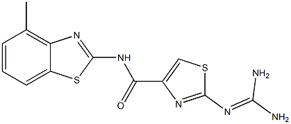 2-(Diaminomethyleneamino)-N-(4-methyl-2-benzothiazolyl)thiazole-4-carboxamide