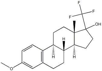 3-Methoxy-17-(trifluoromethyl)estra-1,3,5(10)-trien-17-ol Struktur