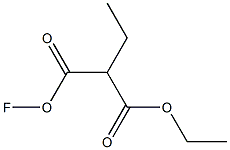 Hypofluorous acid 2-ethoxycarbonylbutyryl ester,,结构式