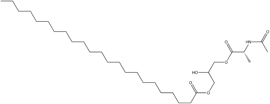 1-[(N-Acetyl-D-alanyl)oxy]-2,3-propanediol 3-tricosanoate Structure