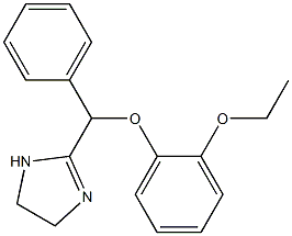 2-[(2-Ethoxyphenoxy)-(phenyl)methyl]-2-imidazoline Structure