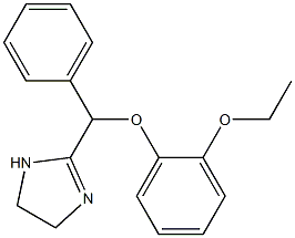 2-[(2-Ethoxyphenoxy)-(phenyl)methyl]-2-imidazoline,,结构式