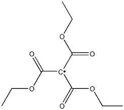 Tris(ethoxycarbonyl)methyl radical Structure