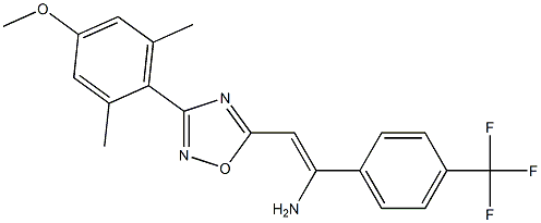 5-[(Z)-2-Amino-2-(4-trifluoromethylphenyl)ethenyl]-3-(2,6-dimethyl-4-methoxyphenyl)-1,2,4-oxadiazole