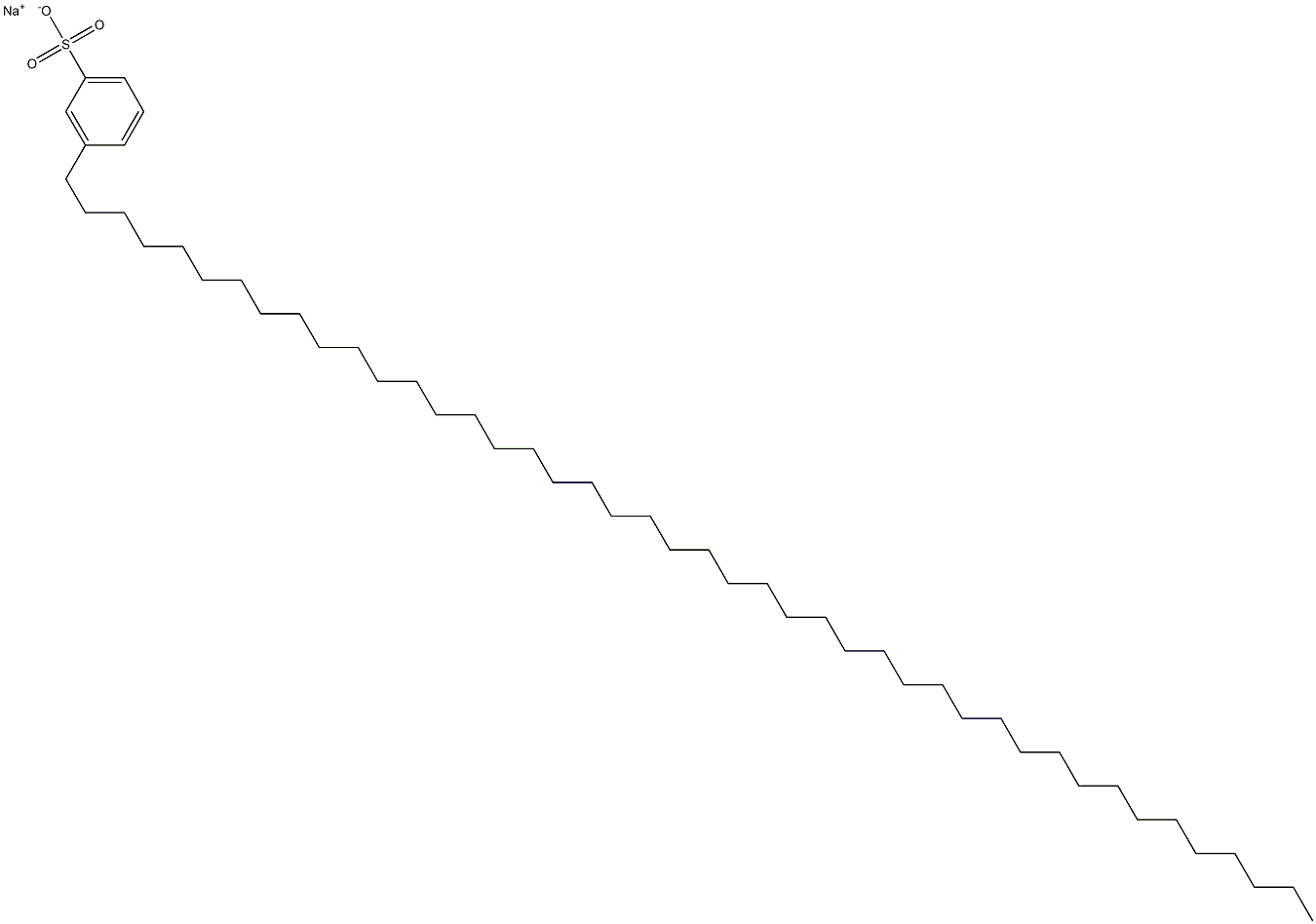 3-(Tetratetracontan-1-yl)benzenesulfonic acid sodium salt Structure