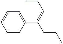 4-Phenyl-3-heptene Structure