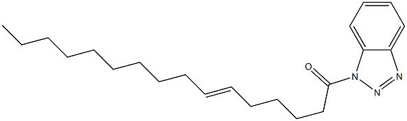 1-(6-Hexadecenoyl)-1H-benzotriazole,,结构式