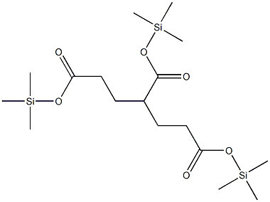1,3,5-Pentanetricarboxylic acid tris(trimethylsilyl) ester Structure