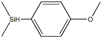 (4-Methoxyphenyl)dimethylsilane Struktur