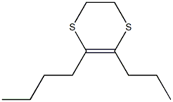 5,6-Dihydro-2-propyl-3-butyl-1,4-dithiin 结构式