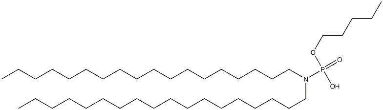 N,N-ジオクタデシルアミドりん酸水素ペンチル 化学構造式