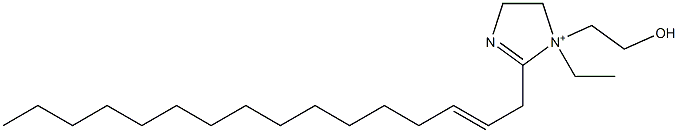 1-Ethyl-2-(2-hexadecenyl)-1-(2-hydroxyethyl)-2-imidazoline-1-ium Structure