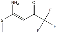 1,1,1-Trifluoro-4-amino-4-(methylthio)-3-buten-2-one,,结构式