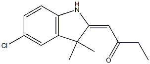 5-Chloro-1-ethyl-3,3-dimethyl-2-indolinylideneacetaldehyde Structure