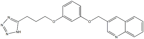  3-[3-[3-(1H-Tetrazol-5-yl)propoxy]phenoxymethyl]quinoline