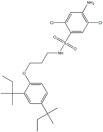  2,5-Dichloro-4-amino-N-[3-(2,4-di-tert-pentylphenoxy)propyl]benzenesulfonamide