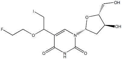 5-[1-(2-Fluoroethoxy)-2-iodoethyl]-2'-deoxyuridine