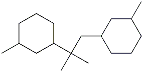 1,2-Bis(3-methylcyclohexyl)-2-methylpropane,,结构式