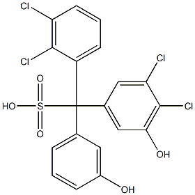 (2,3-Dichlorophenyl)(3,4-dichloro-5-hydroxyphenyl)(3-hydroxyphenyl)methanesulfonic acid|