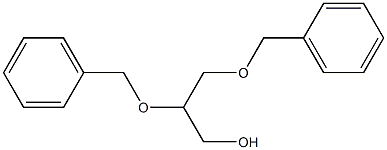 2-(ベンジルオキシ)-3-(ベンジルオキシ)プロパン-1-オール 化学構造式