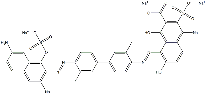 8-[[4'-[(7-Amino-1-hydroxy-3-sodiosulfo-2-naphthalenyl)azo]-3,3'-dimethyl-1,1'-biphenyl-4-yl]azo]-1,7-dihydroxy-4-sodiosulfo-2-naphthalenecarboxylic acid sodium salt