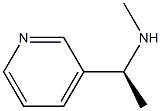(-)-3-[(S)-1-(メチルアミノ)エチル]ピリジン 化学構造式