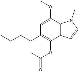 4-Acetoxy-5-butyl-7-methoxy-1-methyl-1H-indole Structure