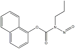 N-Nitroso-N-propylcarbamic acid 1-naphtyl ester Structure