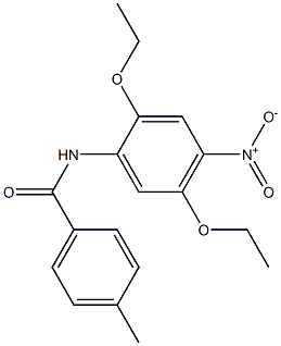 2',5'-Diethoxy-4-methyl-4'-nitrobenzanilide Structure