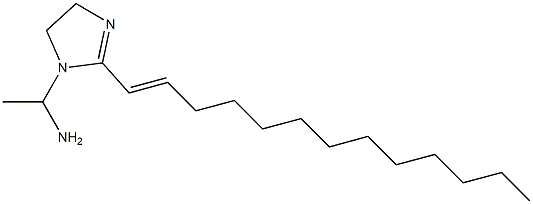 1-(1-アミノエチル)-2-(1-トリデセニル)-2-イミダゾリン 化学構造式