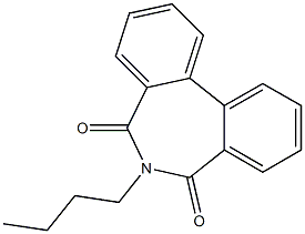 6-Butyl-5H-dibenz[c,e]azepine-5,7(6H)-dione,,结构式