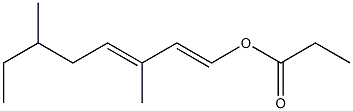 Propionic acid 3,6-dimethyl-1,3-octadienyl ester|