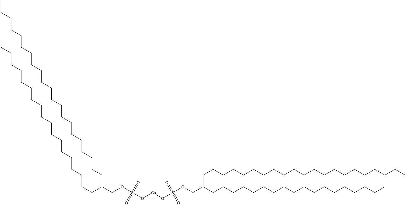 ビス(2-オクタデシルトリコシルオキシスルホニルオキシ)カルシウム 化学構造式