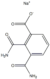 Phthalamidic acid sodium salt,,结构式