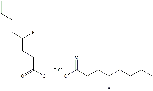 Bis(4-fluorooctanoic acid)calcium salt Struktur