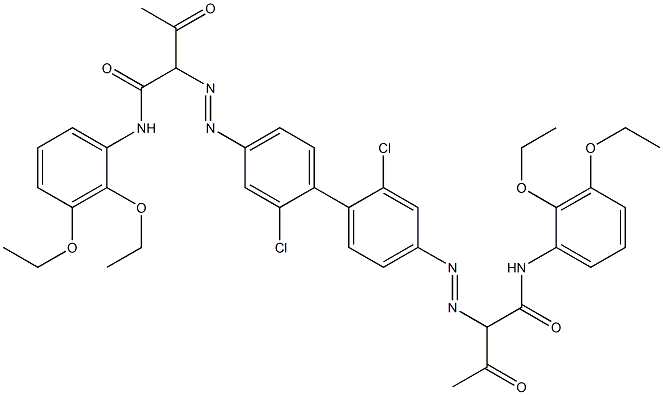  4,4'-Bis[[1-(2,3-diethoxyphenylamino)-1,3-dioxobutan-2-yl]azo]-2,2'-dichloro-1,1'-biphenyl