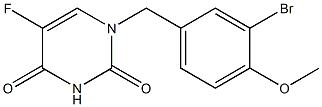 1-(3-Bromo-4-methoxybenzyl)-5-fluorouracil Structure