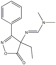 3-Phenyl-4-ethyl-4-[[(dimethylamino)methylene]amino]isoxazol-5(4H)-one Structure