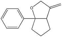 6a-Phenyl-3-methylenehexahydro-3H-cyclopenta[b]furan,,结构式