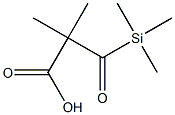 2,2-Dimethyl-3-oxo-3-trimethylsilylpropanoic acid Structure