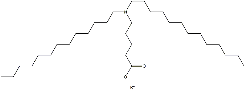 5-(Ditridecylamino)valeric acid potassium salt Struktur