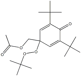  4-(1,1-Dimethylethylperoxy)-2,6-di(1,1-dimethylethyl)-4-acetoxymethyl-2,5-cyclohexadien-1-one