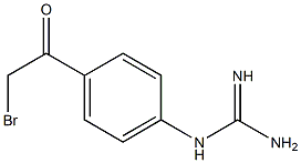 1-Bromo-2-oxo-2-(4-guanidinophenyl)ethane Struktur