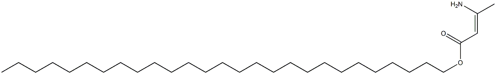 (Z)-3-Amino-2-butenoic acid heptacosyl ester 结构式