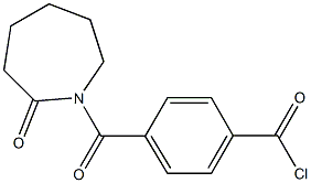 1-[4-(Chloroformyl)benzoyl]hexahydro-1H-azepin-2-one Structure