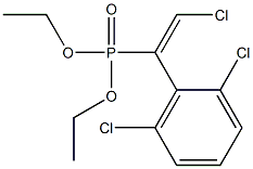 2-Chloro-1-(2,6-dichlorophenyl)vinylphosphonic acid diethyl ester Structure