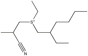 2-Cyanopropyl(ethyl)2-ethylhexylsulfonium,,结构式